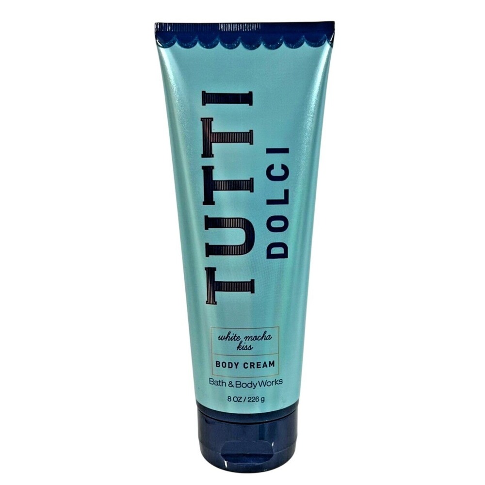 Bath Body Works Tutti‎ Dolci White Mocha Kiss Body Cream 8 oz NEW